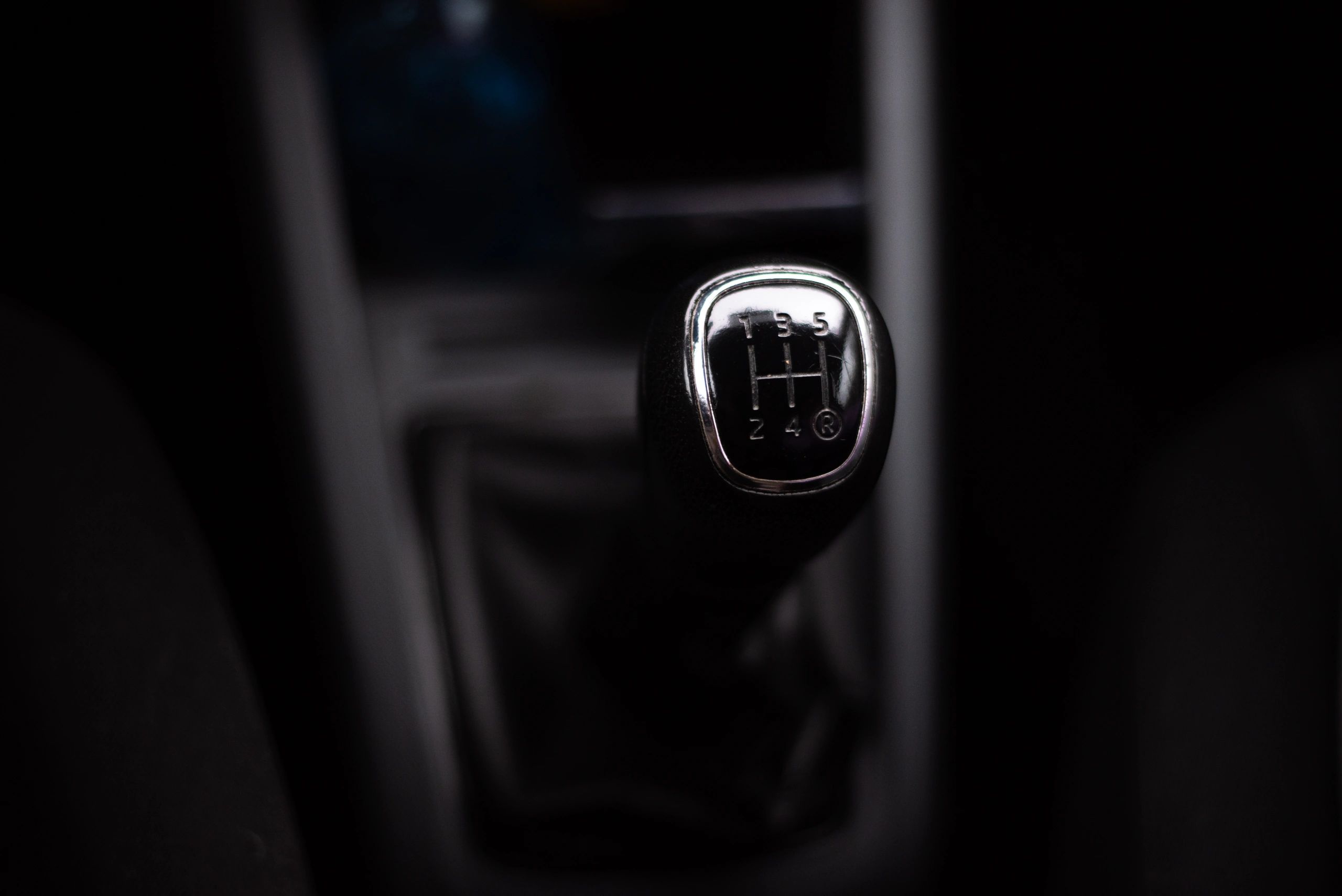 Close-up of a gear selector representing shift quality and drivability